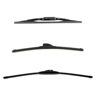 DIY Solutions® - Driver (24"), Passenger Side (18") and Rear (13") Black Wiper Blade Set