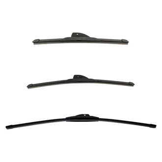 DIY Solutions® - Driver (24"), Passenger Side (18") and Rear (13") Black Wiper Blade Set