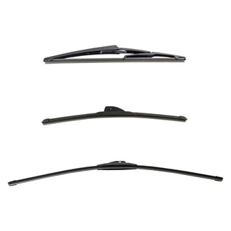 DIY Solutions® - Driver (28"), Passenger Side (18") and Rear (12") Black Wiper Blade Set