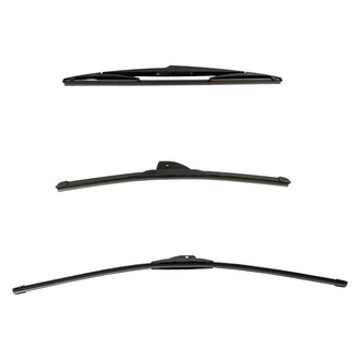 DIY Solutions® - Driver (28"), Passenger Side (18") and Rear (14") Black Wiper Blade Set