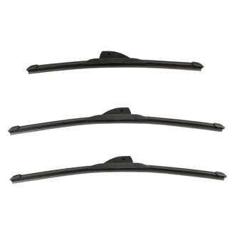 DIY Solutions® - Driver (19"), Passenger Side (19") and Rear (15") Black Wiper Blade Set