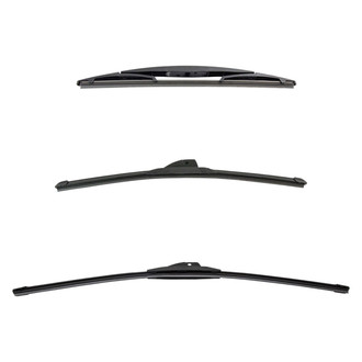 DIY Solutions® - Driver (24"), Passenger Side (19") and Rear (12") Black Wiper Blade Set