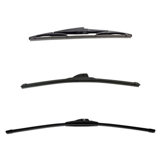 DIY Solutions® - Driver (24"), Passenger Side (19") and Rear (14") Black Wiper Blade Set