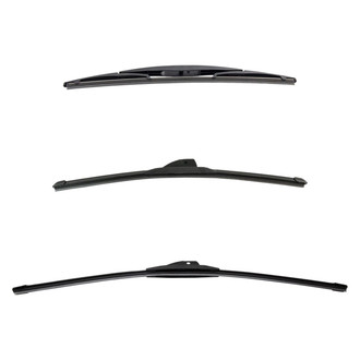 DIY Solutions® - Driver (24"), Passenger Side (19") and Rear (14") Black Wiper Blade Set