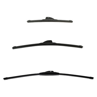 DIY Solutions® - Driver (24"), Passenger Side (19") and Rear (13") Black Wiper Blade Set
