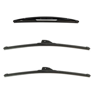 DIY Solutions® - Driver (20"), Passenger Side (20") and Rear (12") Black Wiper Blade Set