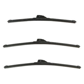 DIY Solutions® - Driver (20"), Passenger Side (20") and Rear (17") Black Wiper Blade Set
