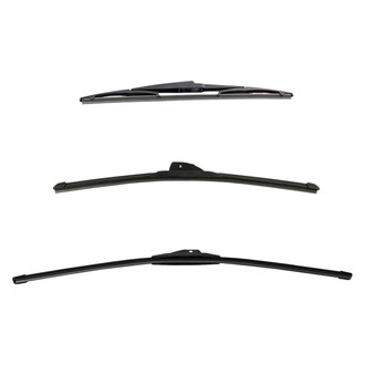 DIY Solutions® - Driver (26"), Passenger Side (20") and Rear (14") Black Wiper Blade Set