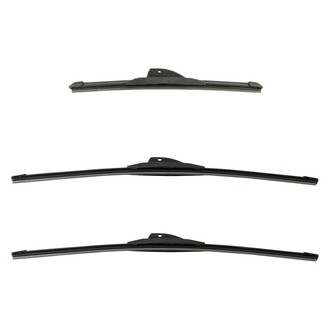 DIY Solutions® - Driver (21"), Passenger Side (21") and Rear (13") Black Wiper Blade Set