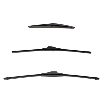 DIY Solutions® - Driver (22"), Passenger Side (21") and Rear (11") Black Wiper Blade Set