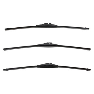 DIY Solutions® - Driver (21"), Passenger Side (22") and Rear (22") Black Wiper Blade Set