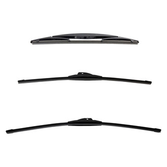 DIY Solutions® - Driver (24"), Passenger Side (21") and Rear (12") Black Wiper Blade Set