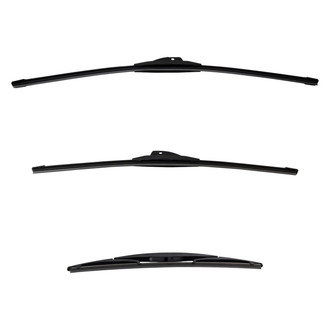 DIY Solutions® - Driver (24"), Passenger Side (21") and Rear (14") Black Wiper Blade Set