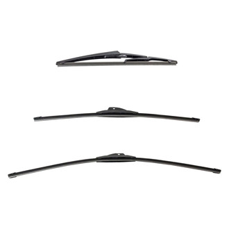 DIY Solutions® - Driver (28"), Passenger Side (21") and Rear (12") Black Wiper Blade Set