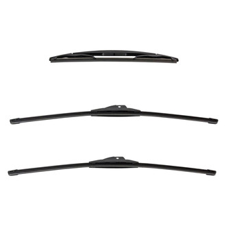 DIY Solutions® - Driver (22"), Passenger Side (22") and Rear (12") Black Wiper Blade Set