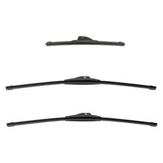 DIY Solutions® - Driver (22"), Passenger Side (22") and Rear (13") Black Wiper Blade Set