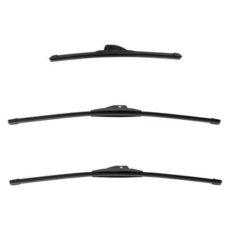 DIY Solutions® - Driver (22"), Passenger Side (22") and Rear (15") Black Wiper Blade Set