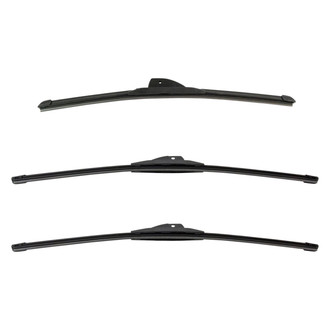 DIY Solutions® - Driver (22"), Passenger Side (22") and Rear (18") Black Wiper Blade Set