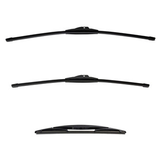 DIY Solutions® - Driver (24"), Passenger Side (22") and Rear (12") Black Wiper Blade Set