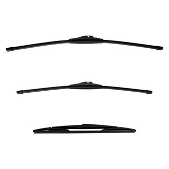 DIY Solutions® - Driver (24"), Passenger Side (22") and Rear (14") Black Wiper Blade Set