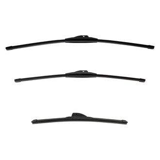 DIY Solutions® - Driver (24"), Passenger Side (22") and Rear (16") Black Wiper Blade Set