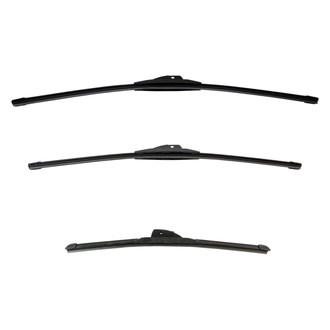 DIY Solutions® - Driver (24"), Passenger Side (22") and Rear (17") Black Wiper Blade Set