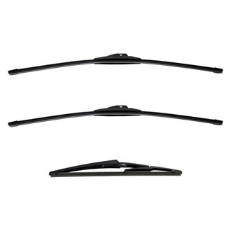 DIY Solutions® - Driver (24"), Passenger Side (24") and Rear (12") Black Wiper Blade Set