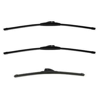 DIY Solutions® - Driver (24"), Passenger Side (24") and Rear (18") Black Wiper Blade Set
