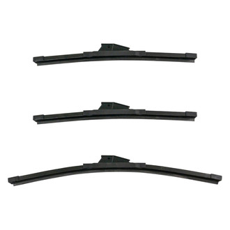 DIY Solutions® - Driver (13"), Passenger Side (13") and Rear (17") Black Wiper Blade Set