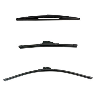 DIY Solutions® - Driver (26"), Passenger Side (13") and Rear (14") Black Wiper Blade Set