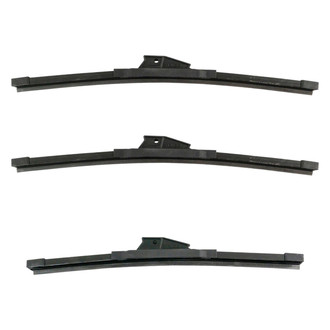DIY Solutions® - Driver (15"), Passenger Side (15") and Rear (13") Black Wiper Blade Set