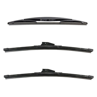 DIY Solutions® - Driver (16"), Passenger Side (16") and Rear (12") Black Wiper Blade Set