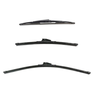DIY Solutions® - Driver (24"), Passenger Side (16") and Rear (14") Black Wiper Blade Set