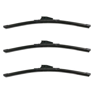 DIY Solutions® - Driver (17"), Passenger Side (17") and Rear (17") Black Wiper Blade Set