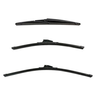 DIY Solutions® - Driver (24"), Passenger Side (17") and Rear (12") Black Wiper Blade Set