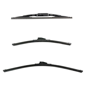 DIY Solutions® - Driver (24"), Passenger Side (17") and Rear (13") Black Wiper Blade Set