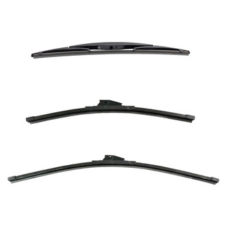 DIY Solutions® - Driver (24"), Passenger Side (17") and Rear (14") Black Wiper Blade Set