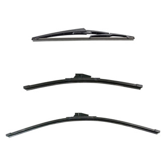 DIY Solutions® - Driver (26"), Passenger Side (17") and Rear (12") Black Wiper Blade Set