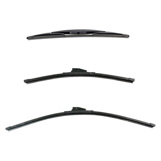 DIY Solutions® - Driver (26"), Passenger Side (17") and Rear (14") Black Wiper Blade Set