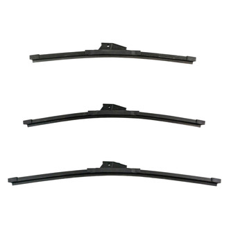 DIY Solutions® - Driver (20"), Passenger Side (18") and Rear (15") Black Wiper Blade Set