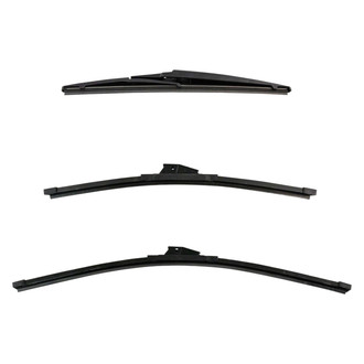 DIY Solutions® - Driver (24"), Passenger Side (18") and Rear (12") Black Wiper Blade Set