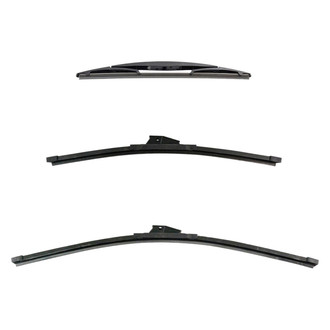 DIY Solutions® - Driver (24"), Passenger Side (18") and Rear (12") Black Wiper Blade Set