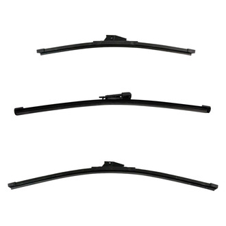 DIY Solutions® - Driver (24"), Passenger Side (18") and Rear (12") Black Wiper Blade Set