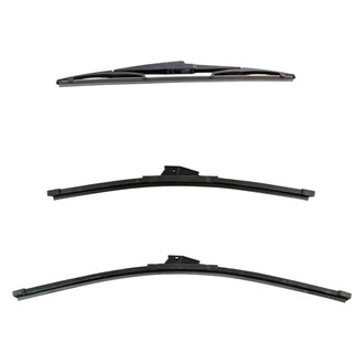 DIY Solutions® - Driver (24"), Passenger Side (18") and Rear (14") Black Wiper Blade Set