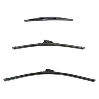 DIY Solutions® - Driver (24"), Passenger Side (18") and Rear (14") Black Wiper Blade Set