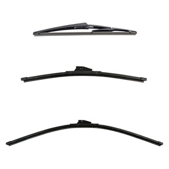 DIY Solutions® - Driver (28"), Passenger Side (18") and Rear (12") Black Wiper Blade Set