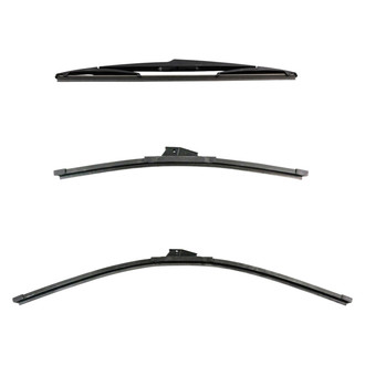 DIY Solutions® - Driver (28"), Passenger Side (18") and Rear (14") Black Wiper Blade Set