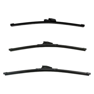 DIY Solutions® - Driver (19"), Passenger Side (20") and Rear (11") Black Wiper Blade Set