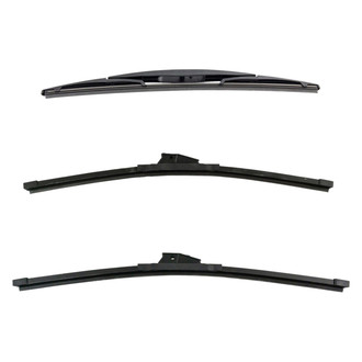 DIY Solutions® - Driver (20"), Passenger Side (19") and Rear (14") Black Wiper Blade Set