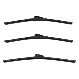 DIY Solutions® - Driver (20"), Passenger Side (19") and Rear (19") Black Wiper Blade Set